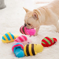 New Dog Pet Plush Sound Slippers Toy - PeticaDeals