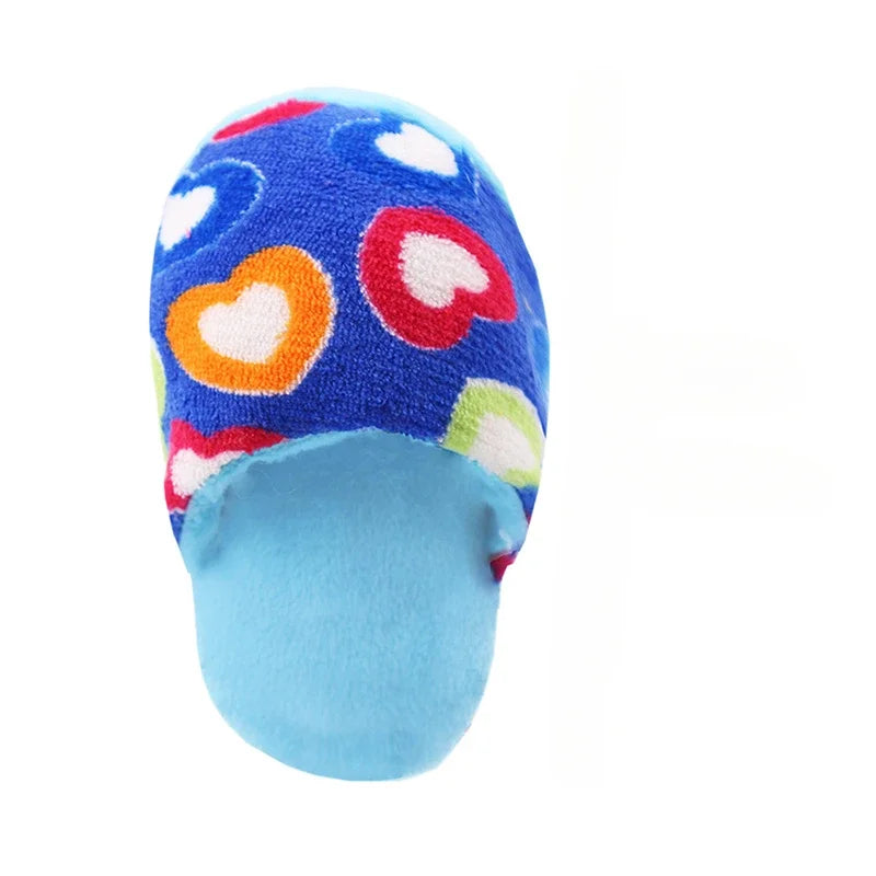 New Dog Pet Plush Sound Slippers Toy - PeticaDeals