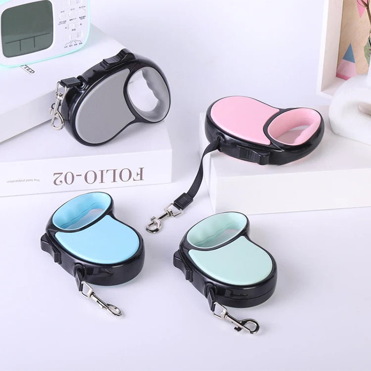 New Retractable Pet Leash 3m 5m Automatic Durable Nylon Dog Lead Extending - PeticaDeals