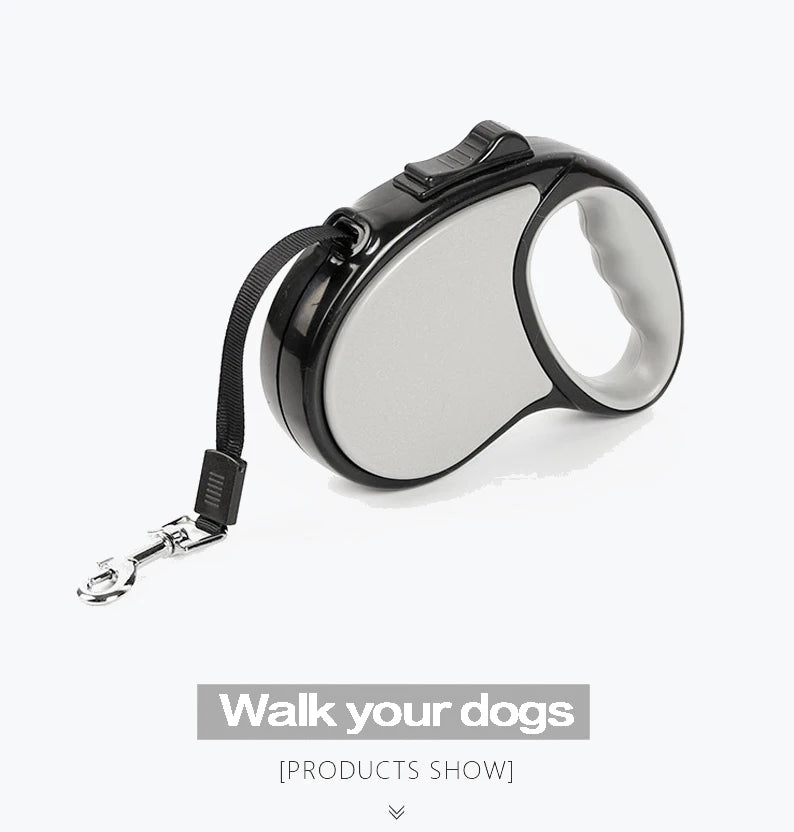 New Retractable Pet Leash 3m 5m Automatic Durable Nylon Dog Lead Extending - PeticaDeals