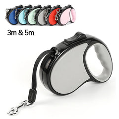 New Retractable Pet Leash 3m 5m Automatic Durable Nylon Dog Lead Extending - PeticaDeals