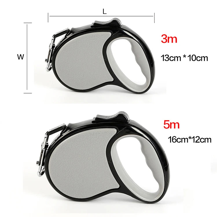 New Retractable Pet Leash 3m 5m Automatic Durable Nylon Dog Lead Extending - PeticaDeals