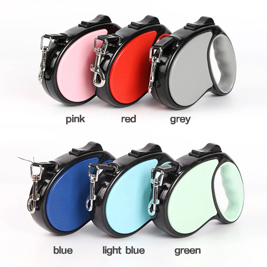 New Retractable Pet Leash 3m 5m Automatic Durable Nylon Dog Lead Extending - PeticaDeals