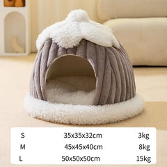 New Winter Pet House Soft Nest Kennel - PeticaDeals