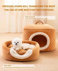 New Winter Pet House Soft Nest Kennel - PeticaDeals
