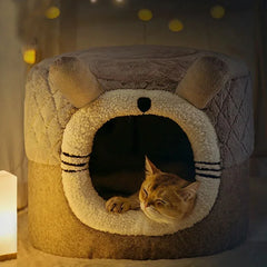 New Winter Pet House Soft Nest Kennel - PeticaDeals