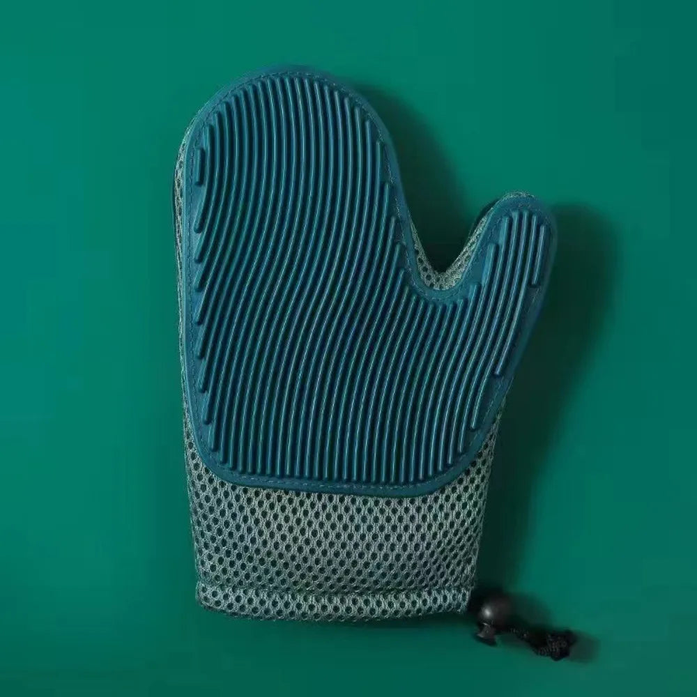 Newly Upgraded Double-sided Pet Grooming Gloves Massage Bath Comb - PeticaDeals