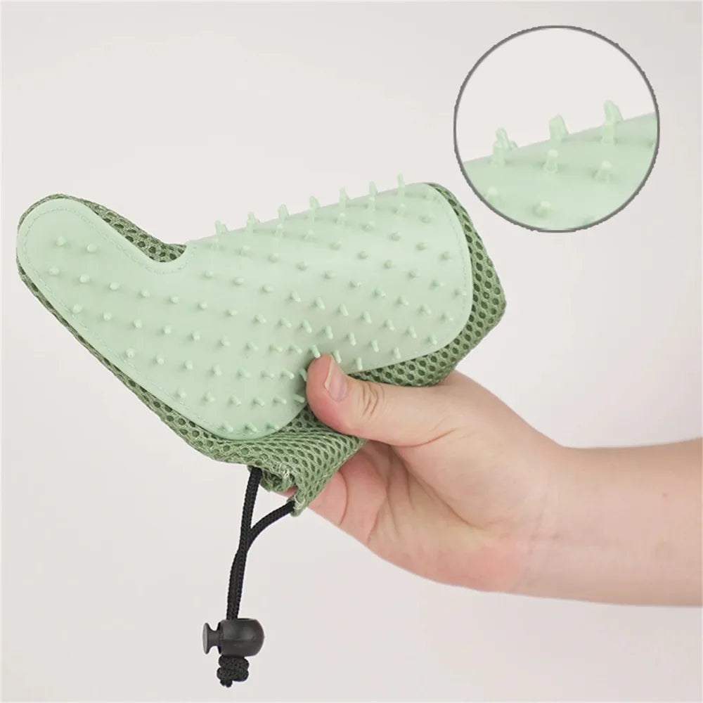 Newly Upgraded Double-sided Pet Grooming Gloves Massage Bath Comb - PeticaDeals