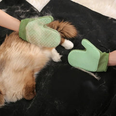 Newly Upgraded Double-sided Pet Grooming Gloves Massage Bath Comb - PeticaDeals