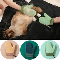 Newly Upgraded Double-sided Pet Grooming Gloves Massage Bath Comb - PeticaDeals