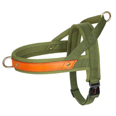 No Pull Padded Nylon and PU Leather Pet Dog Harness - PeticaDeals