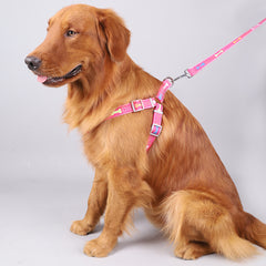 Nylon Adjustable Dog  Walking Strap Harness and Leash Set for Small and Medium Dogs - PeticaDeals