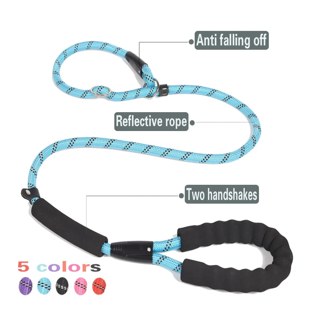 Nylon Basic Leashes Dog Walking 1.6M Reflective Rope Dog Lead Leash - PeticaDeals