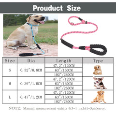 Nylon Basic Leashes Dog Walking 1.6M Reflective Rope Dog Lead Leash - PeticaDeals