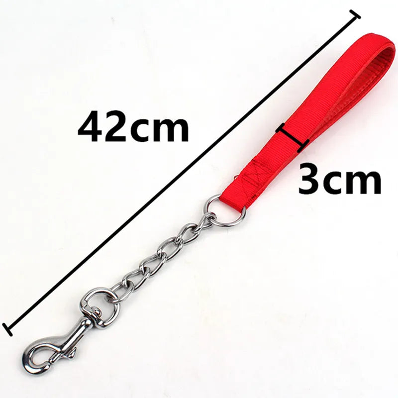 Nylon Dog Chain Leash Stainless Steel - PeticaDeals