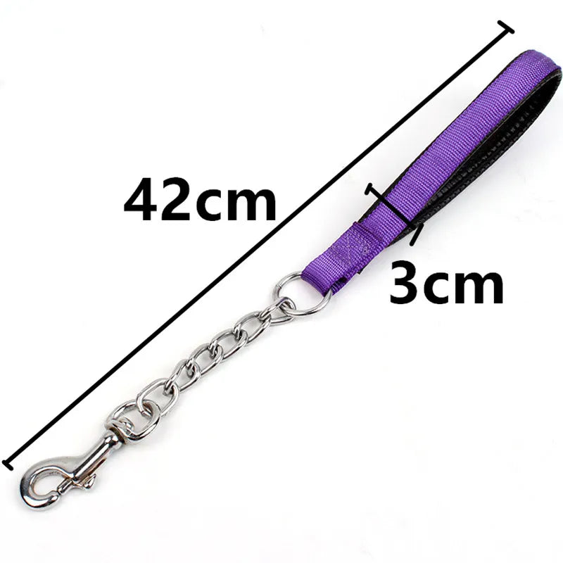 Nylon Dog Chain Leash Stainless Steel - PeticaDeals
