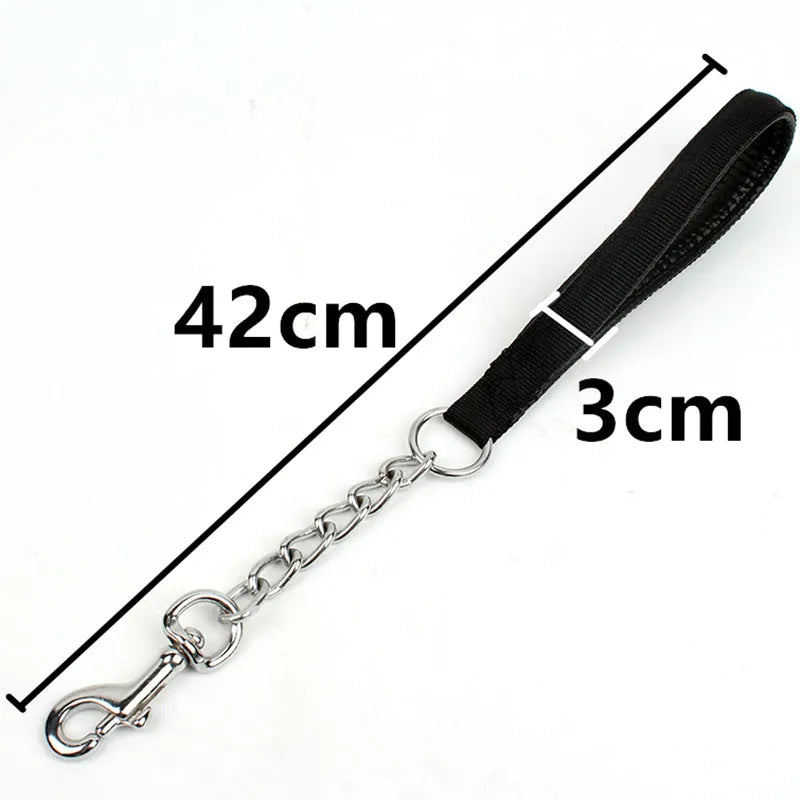 Nylon Dog Chain Leash Stainless Steel - PeticaDeals