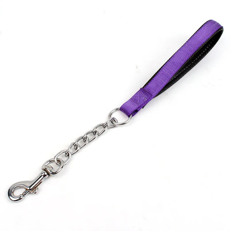 Nylon Dog Chain Leash Stainless Steel - PeticaDeals