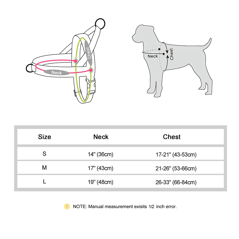 Nylon Dog Harness No Pull - PeticaDeals