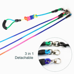Nylon Dog Leash Durable for three Dogs Double Leashes for small and big Dogs - PeticaDeals