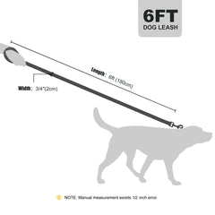 Nylon Dog Leash Soft Reflective Lead For Small Medium Large Dogs - PeticaDeals