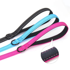 Nylon Dog Leash Soft Reflective Lead For Small Medium Large Dogs - PeticaDeals