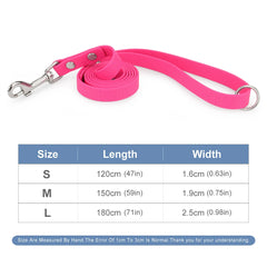 PVC Candy Color Pet Leash Non-slip Walking Outdoor - PeticaDeals