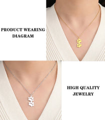 Pendant Necklace Stainless Steel Dog Cat Pet Paw Chain Necklace Women Minimalist Animal Jewelry - PeticaDeals