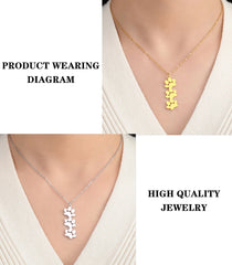 Pendant Necklace Stainless Steel Dog Cat Pet Paw Chain Necklace Women Minimalist Animal Jewelry - PeticaDeals