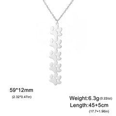 Pendant Necklace Stainless Steel Dog Cat Pet Paw Chain Necklace Women Minimalist Animal Jewelry - PeticaDeals