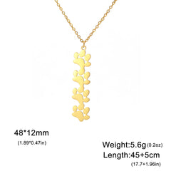 Pendant Necklace Stainless Steel Dog Cat Pet Paw Chain Necklace Women Minimalist Animal Jewelry - PeticaDeals