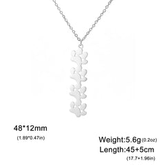Pendant Necklace Stainless Steel Dog Cat Pet Paw Chain Necklace Women Minimalist Animal Jewelry - PeticaDeals