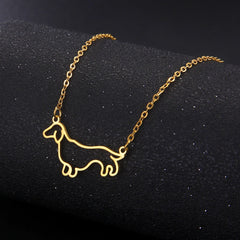 Pendant Necklace for Women Stainless Steel Cute Pet Animal Chain Necklace Fashion Jewelry - PeticaDeals