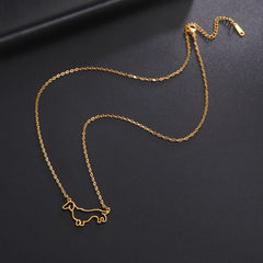Pendant Necklace for Women Stainless Steel Cute Pet Animal Chain Necklace Fashion Jewelry - PeticaDeals