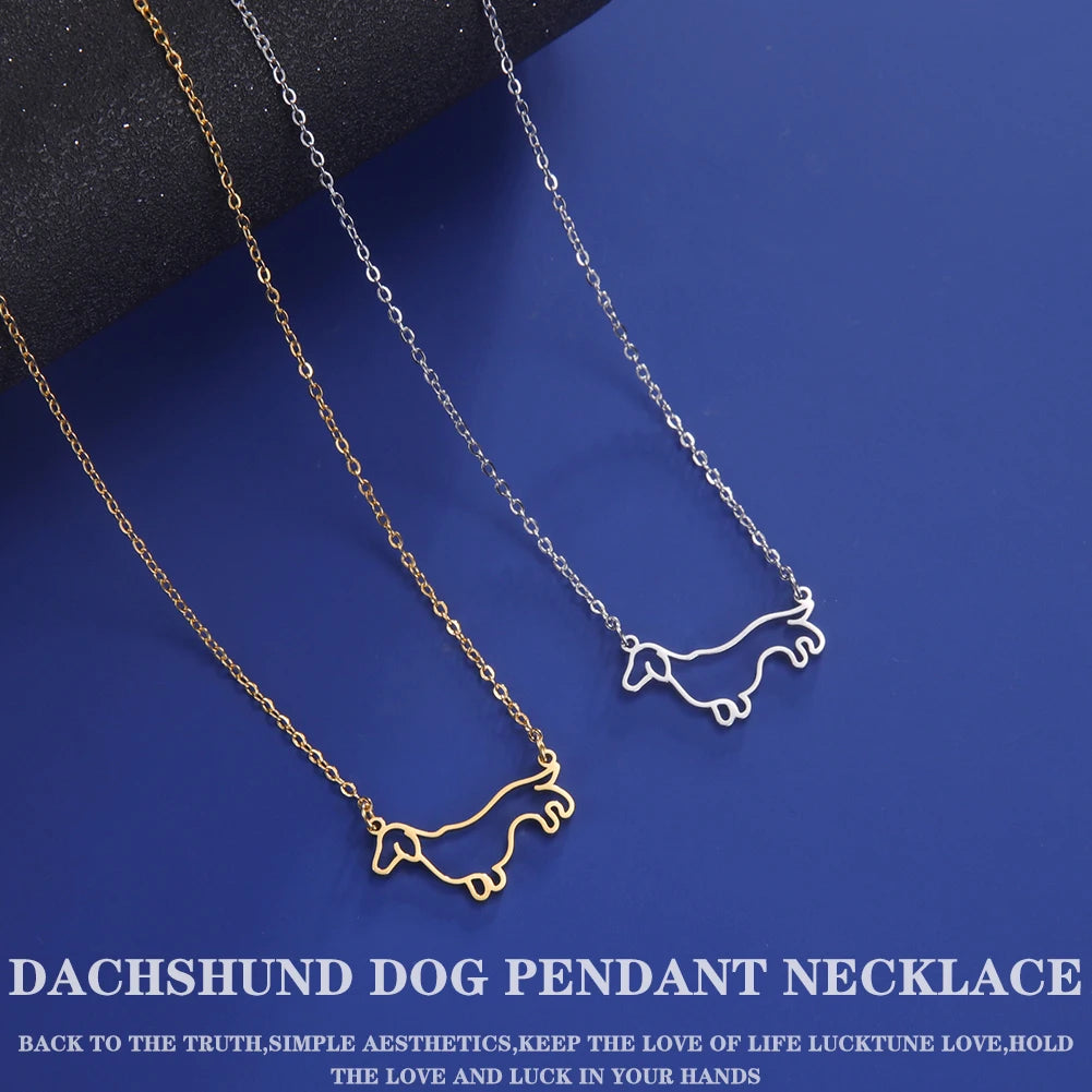 Pendant Necklace for Women Stainless Steel Cute Pet Animal Chain Necklace Fashion Jewelry - PeticaDeals