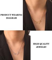 Pendant Necklace for Women Stainless Steel Cute Pet Animal Chain Necklace Fashion Jewelry - PeticaDeals