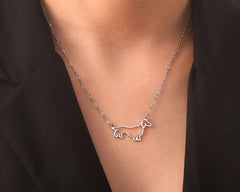 Pendant Necklace for Women Stainless Steel Cute Pet Animal Chain Necklace Fashion Jewelry - PeticaDeals