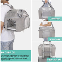 Pet Backpack Breathable Cat & Small Dog Carrier - PeticaDeals