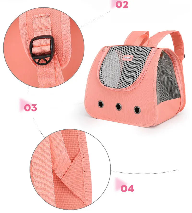 Pet Backpack Supplies are foldable Portable breathable - PeticaDeals