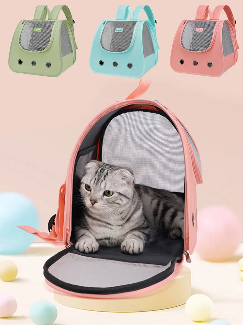 Pet Backpack Supplies are foldable Portable breathable - PeticaDeals