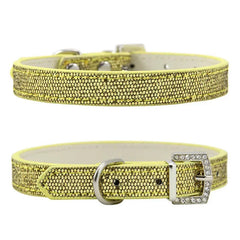 Pet Collar Adjustable Neck Strap Luxury Rhinestone Buckle - PeticaDeals