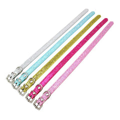 Pet Collar Adjustable Neck Strap Luxury Rhinestone Buckle - PeticaDeals