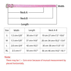 Pet Collar Adjustable Neck Strap Luxury Rhinestone Buckle - PeticaDeals