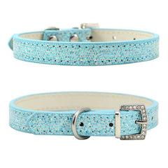 Pet Collar Adjustable Neck Strap Luxury Rhinestone Buckle - PeticaDeals