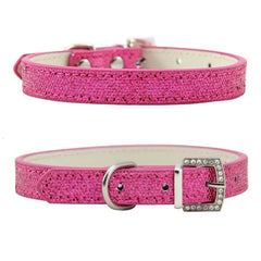 Pet Collar Adjustable Neck Strap Luxury Rhinestone Buckle - PeticaDeals