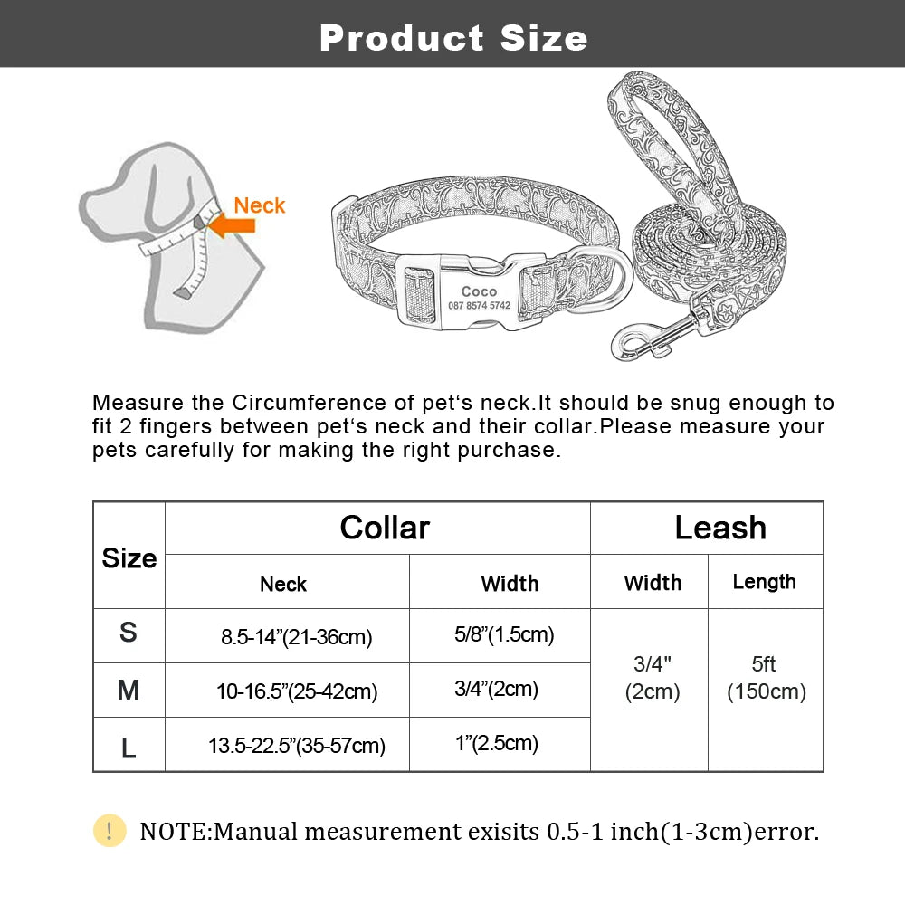 Pet Collar Nylon Dog Puppy Leash Pet - PeticaDeals