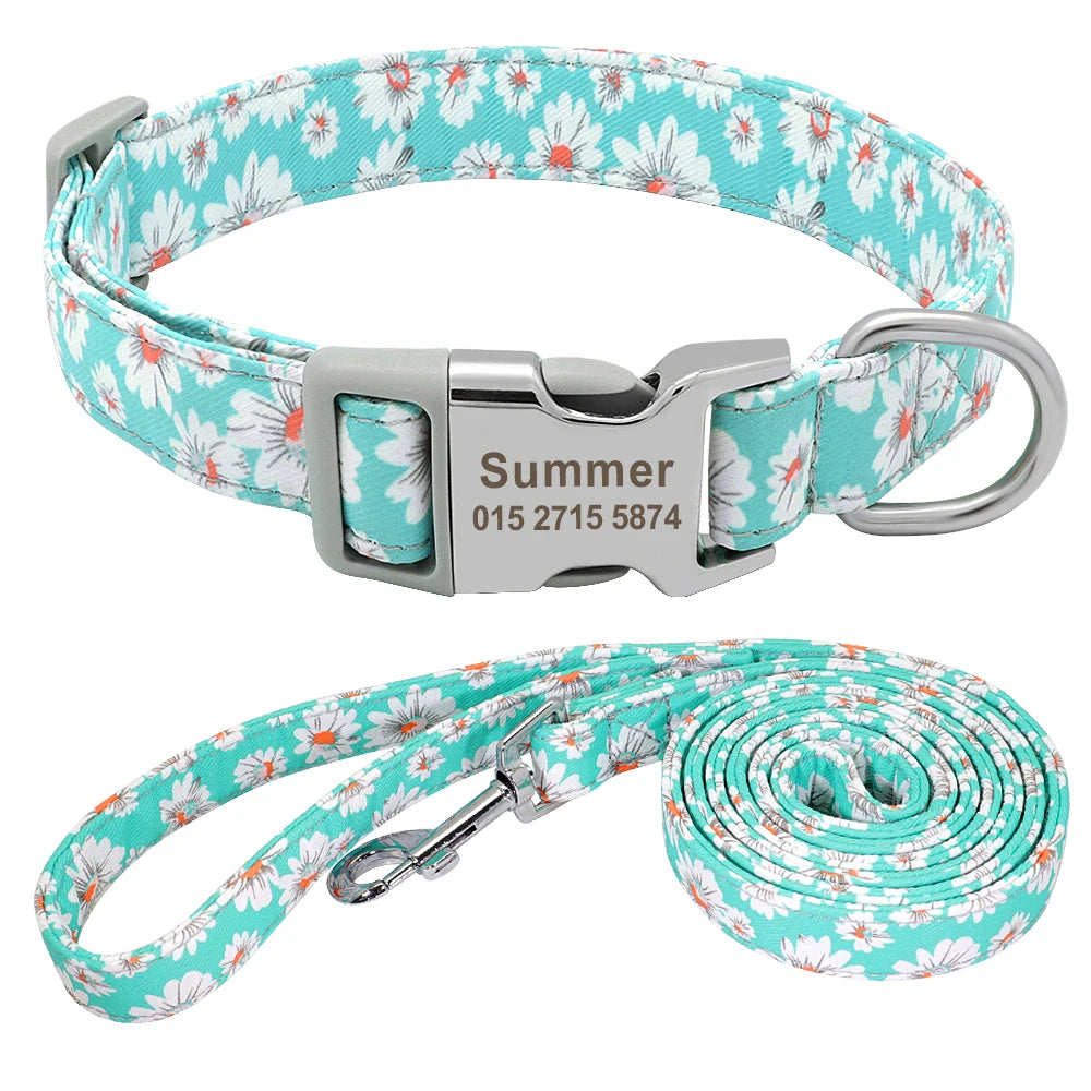 Pet Collar Nylon Dog Puppy Leash Pet - PeticaDeals