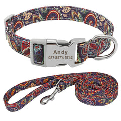 Pet Collar Nylon Dog Puppy Leash Pet - PeticaDeals