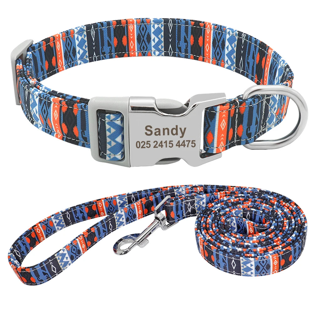 Pet Collar Nylon Dog Puppy Leash Pet - PeticaDeals