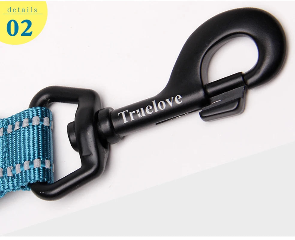 Pet Dog Leash Reflective Nylon Webbing Zinc Alloy Hook Suitable For Small And Large Dogs - PeticaDeals